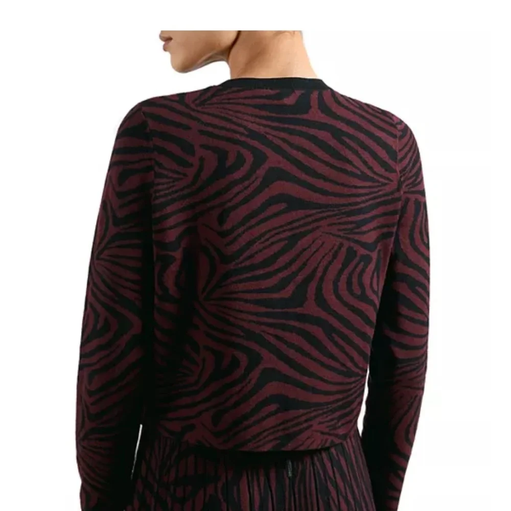 Ted Baker Zebra Print Jacquard Sweater - Picture 4 of 9